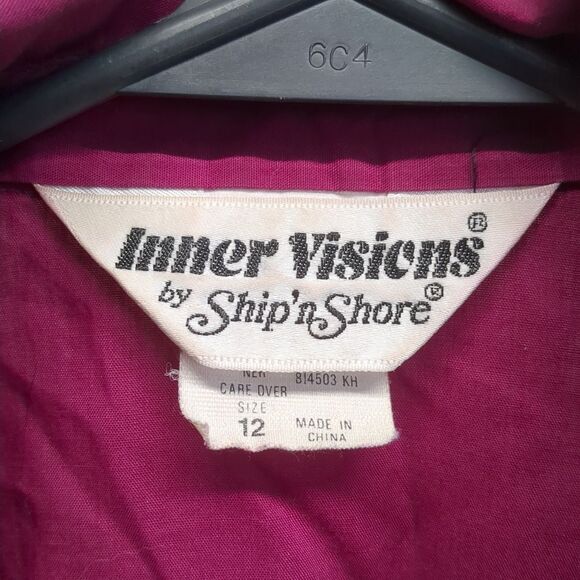 Inner Visions Casual Button Top Women's Size 12 - Picture 5 of 7